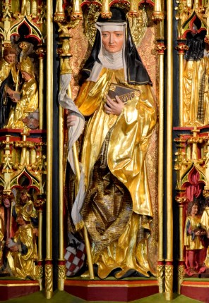 빙엔의 성녀 힐데가르트 제단 조각_photo by RomkeHoekstra_in the Chapel of St Rochus in Bingen_Germany.jpg